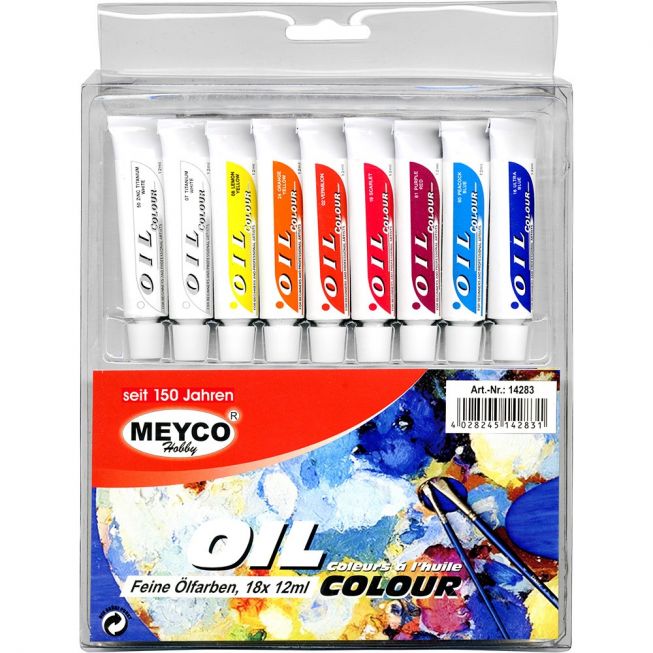 Oil colours 18x12ml