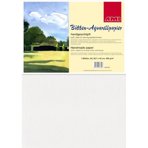 AMI - Büttenaquarell papier 400g/m2 A3