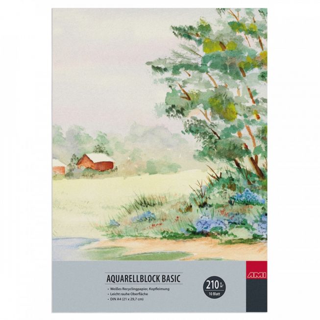 AMI - Aquarellblock basic 210g A4