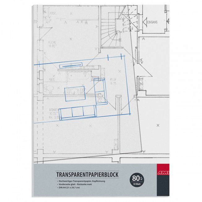 AMI - Transparentpapir 80g/m A4