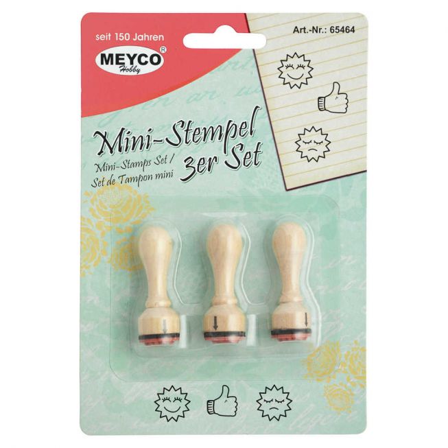 Meyco - Ministempel sett 3pk