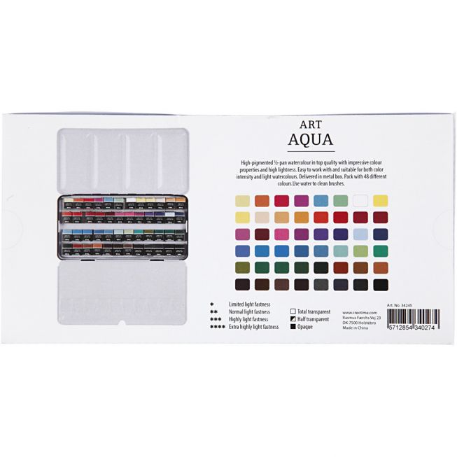 Art aqua half-pan 48pk