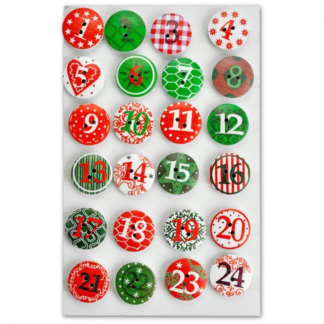 Adventskalender knapper