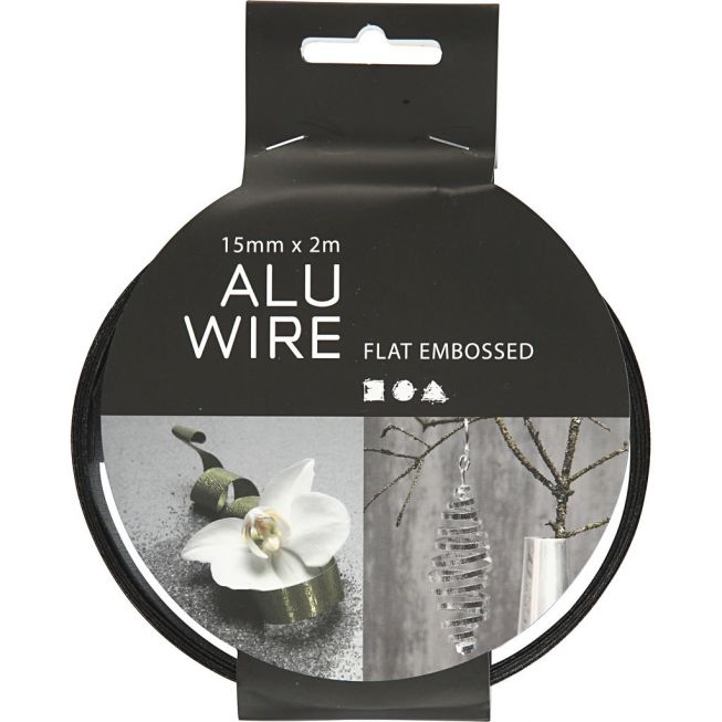 Alu wire flat embossed