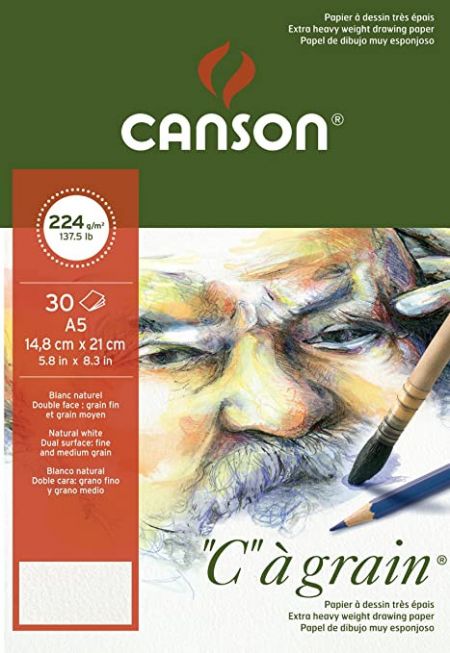 Canson "C" à grain GF 224g A5