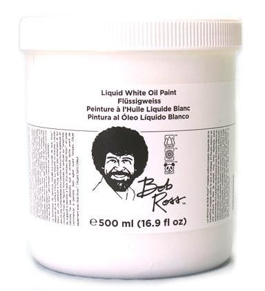 Bob Ross liquid white oil paint 500ml