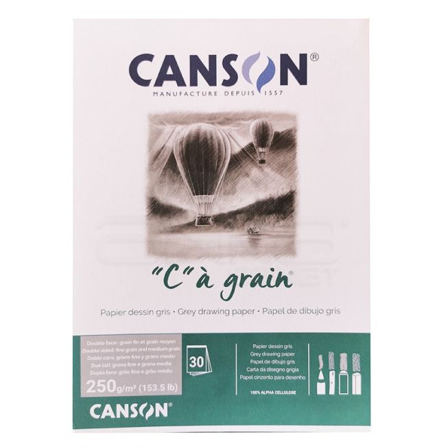Canson "C" à grain 250g grey A3