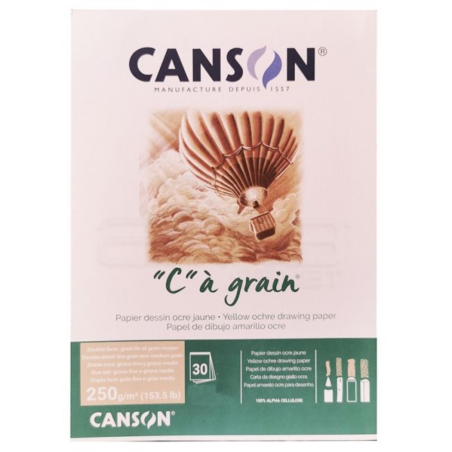 Canson "C" à grain 250g yellow-ochre A3