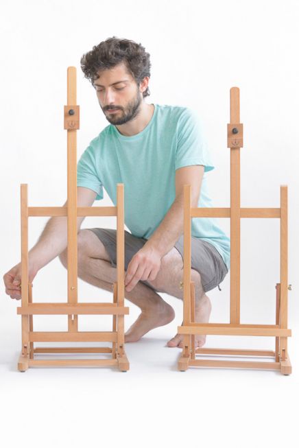 Table easel top H frame