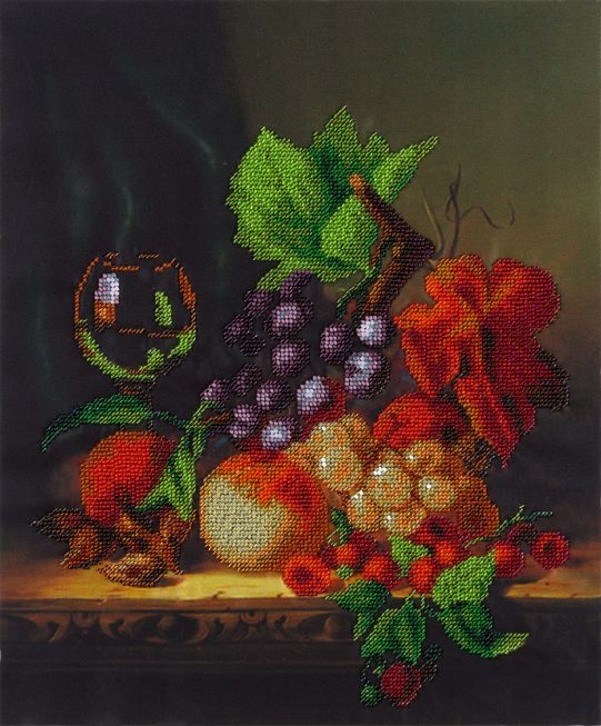 Bead embroidery - still life