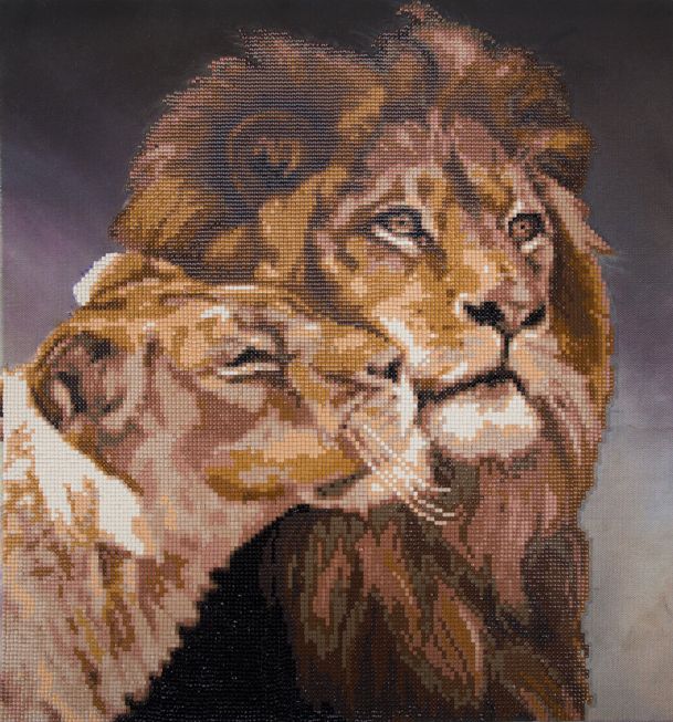 Diamond painting - Lions Tenderness