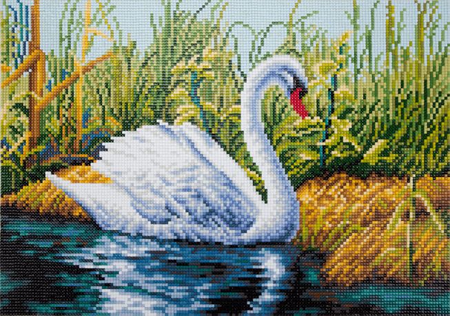Diamond painting - Swan