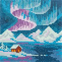 Diamond painting - polar night 14x14cm