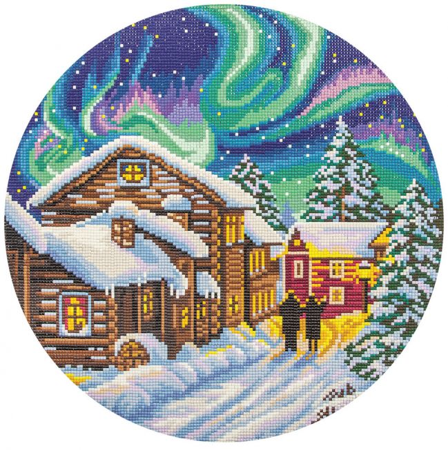 Diamond painting - Wintery night