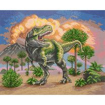 Diamond painting - tyrannosaurus 50x40cm
