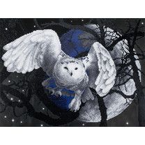 Diamond painting - flying owl 46.5x35cm