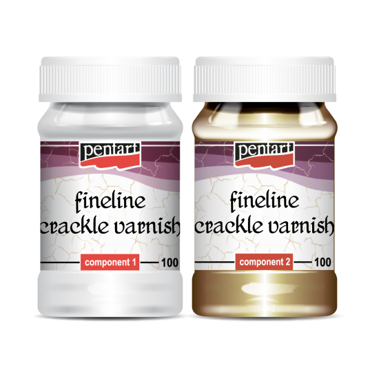 Fineline Crackle Varnish set [2 component]