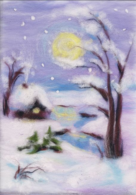 Painting wool kit - wintery night