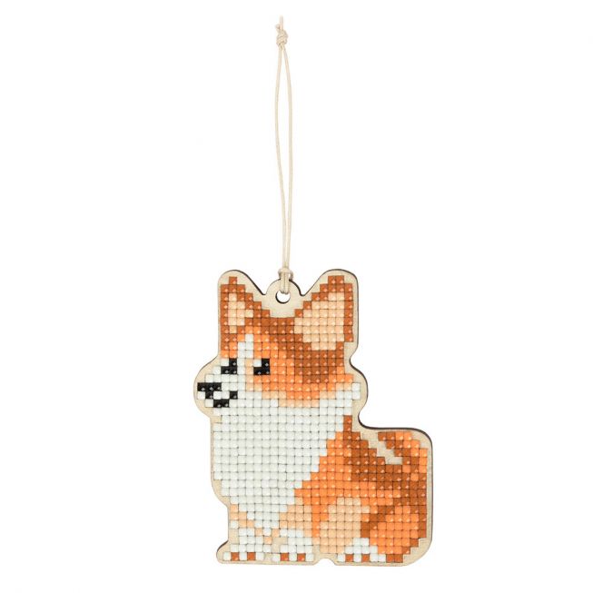 Diamond painting - dog pendant