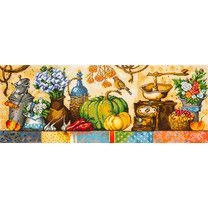 Diamond painting - still life with pumpkins 74x28cm