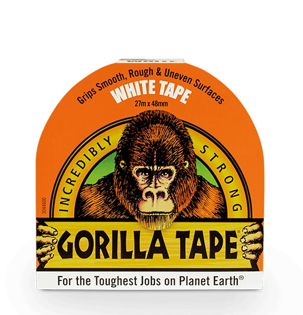 Gorilla - Tape hvit 48mm x 27m