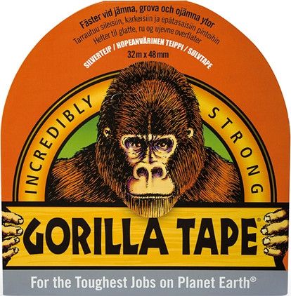 Gorilla - Tape sølv 48mm x 32m