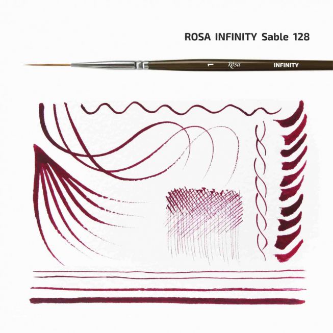Rosa - Infinity strekpensel 1