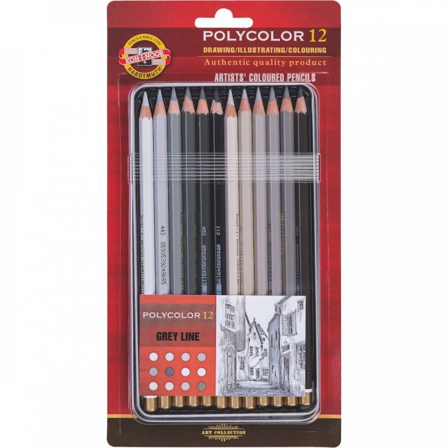 Koh-I-Noor - Polycolor grey line 12