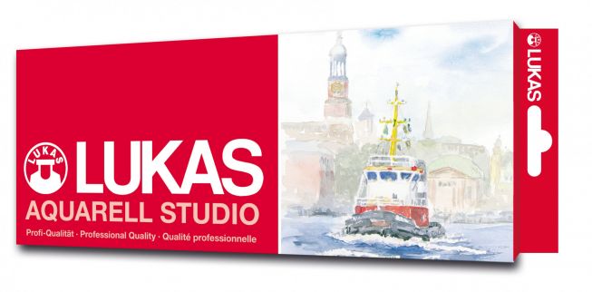 Lukas akvarell studio 12x12 ml set