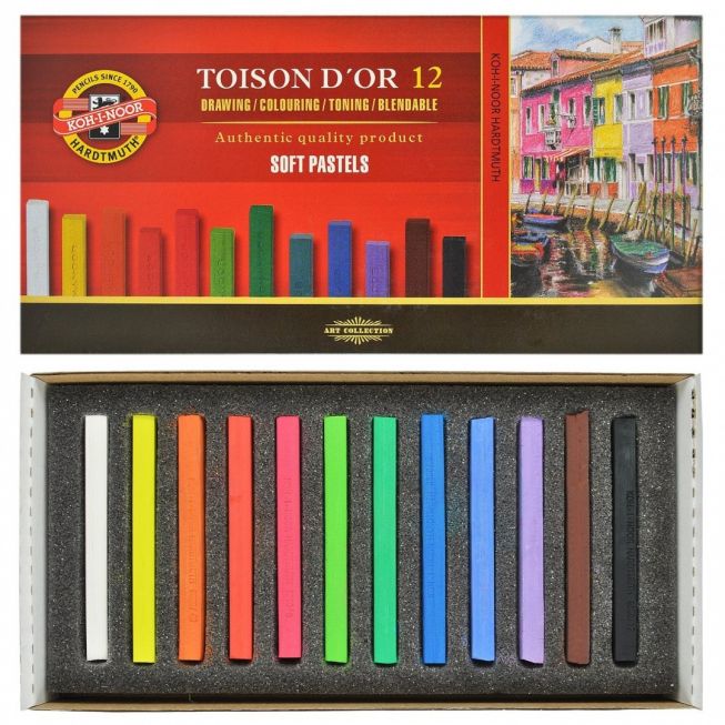 Koh-I-Noor - Toison Dor soft pastel farger 12