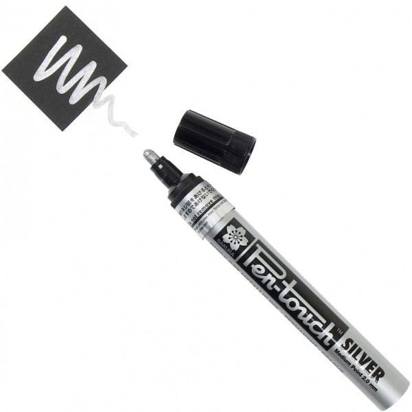 Sakura Pen-touch Sølv 2mm