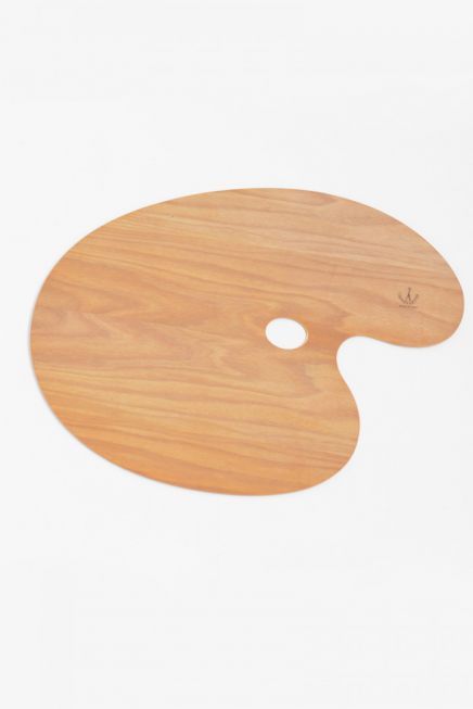 Palette oval varnished 25×35 cm